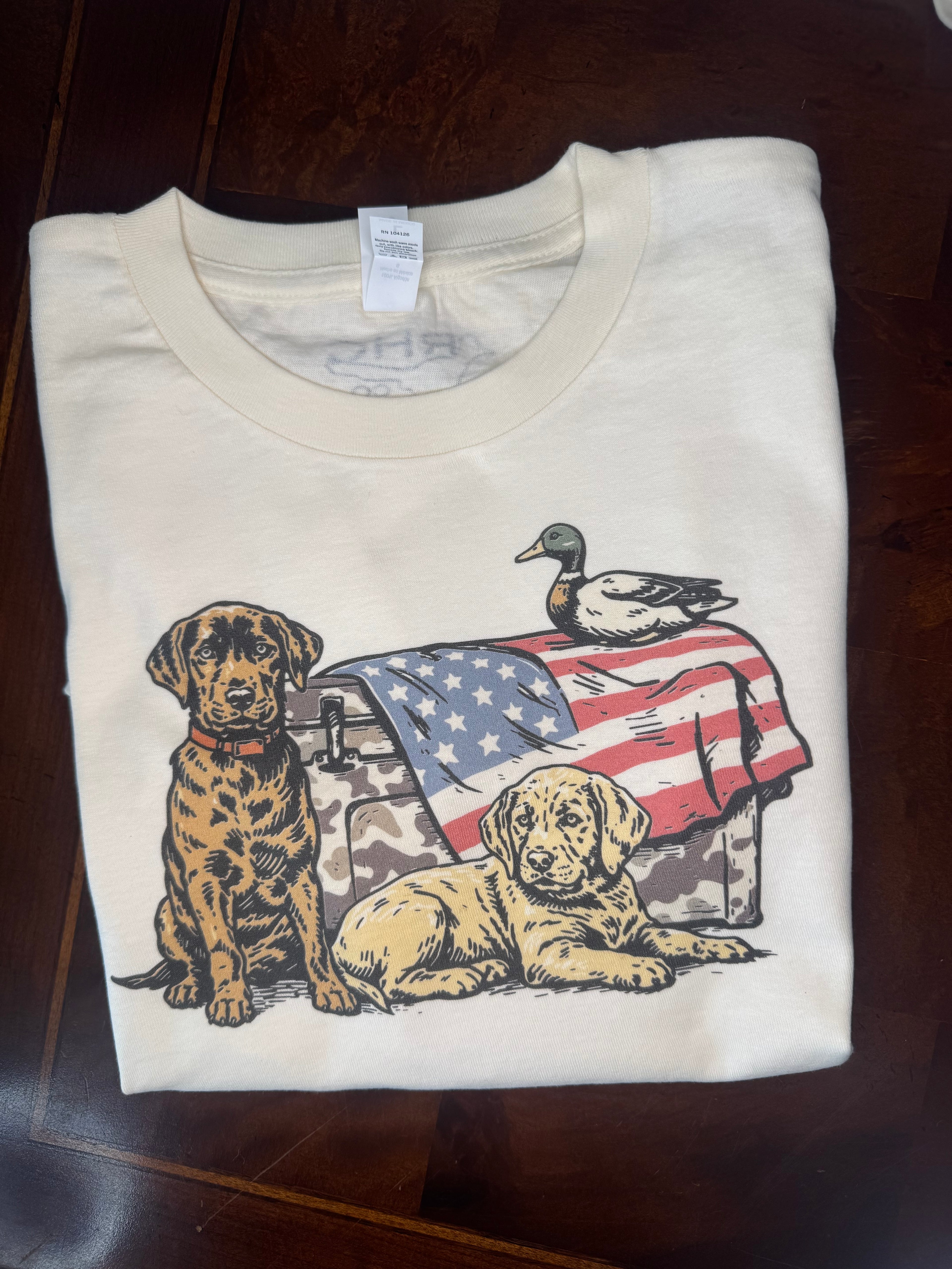 Brown & Yellow Labrador Hunting Dog Puppies Children’s Tshirt