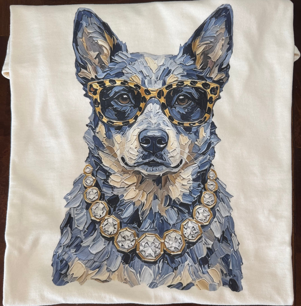Mrs. Boujee Blue Heeler Tshirt