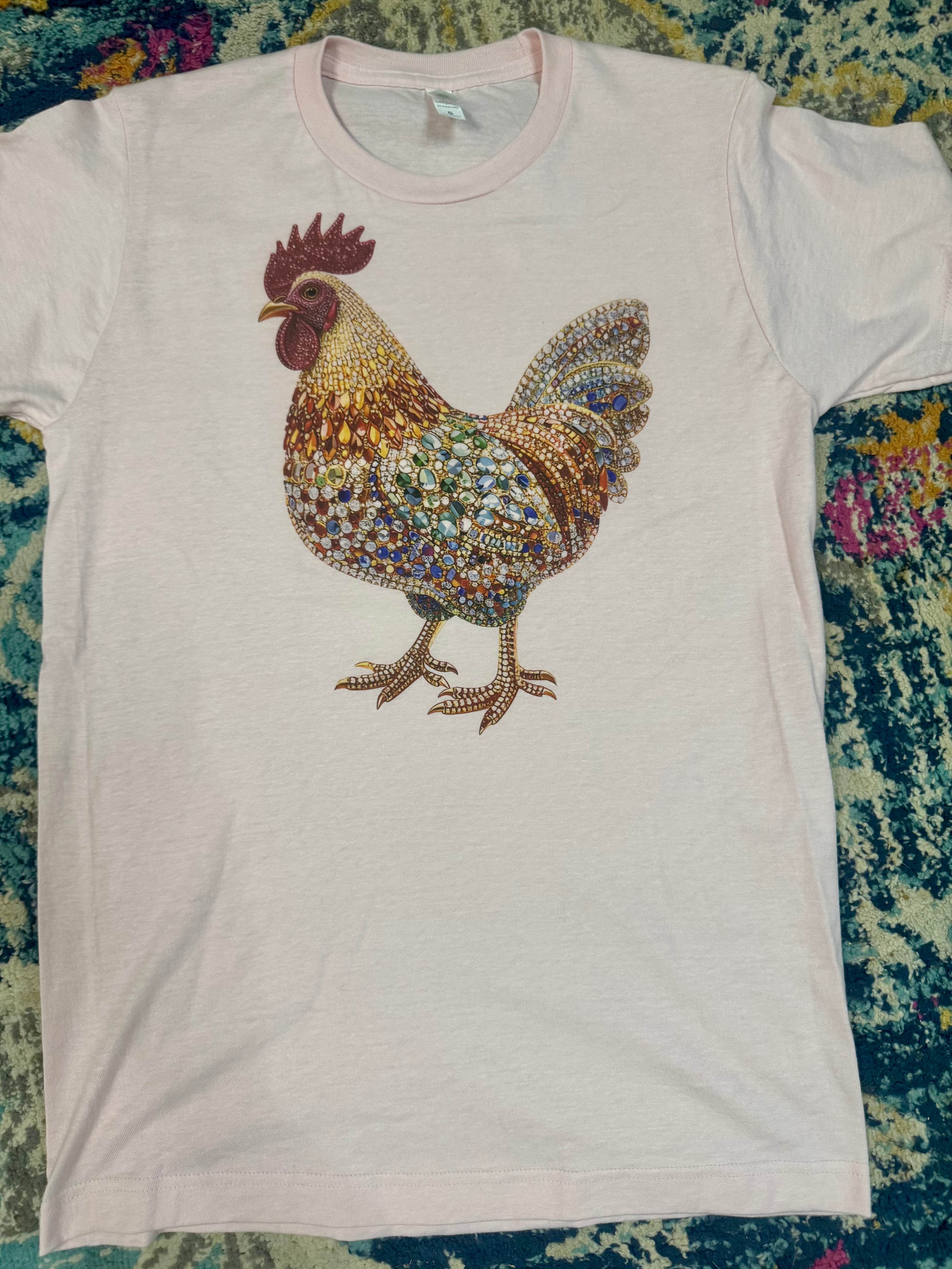 Faux Rhinestone Chicken Children’s Tshirt