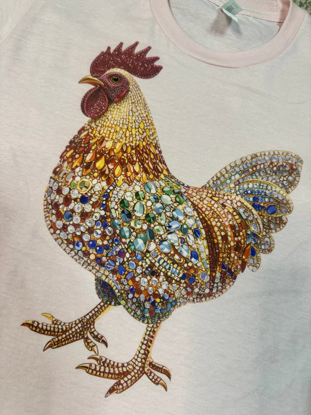 Faux Rhinestone Chicken Children’s Tshirt